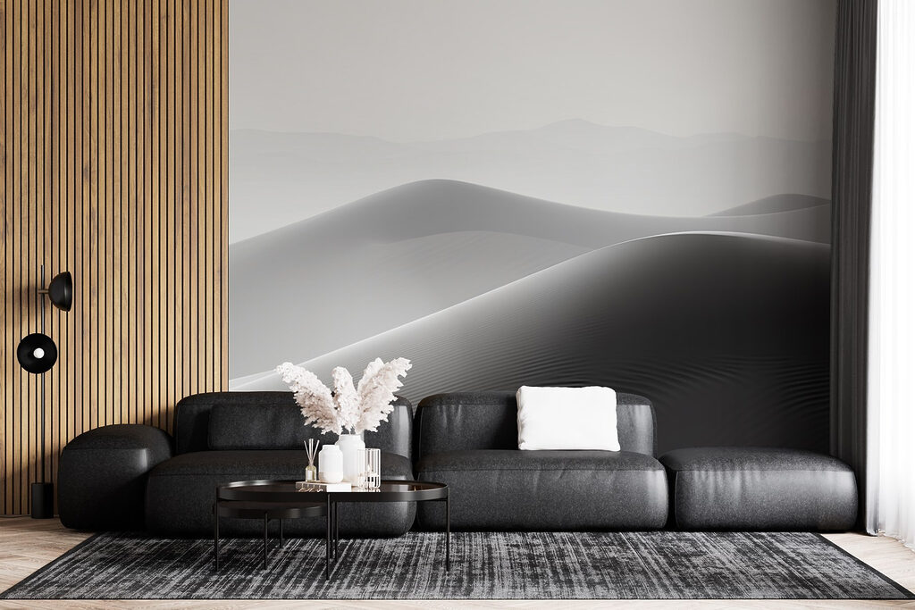 Sand dunes in the desert