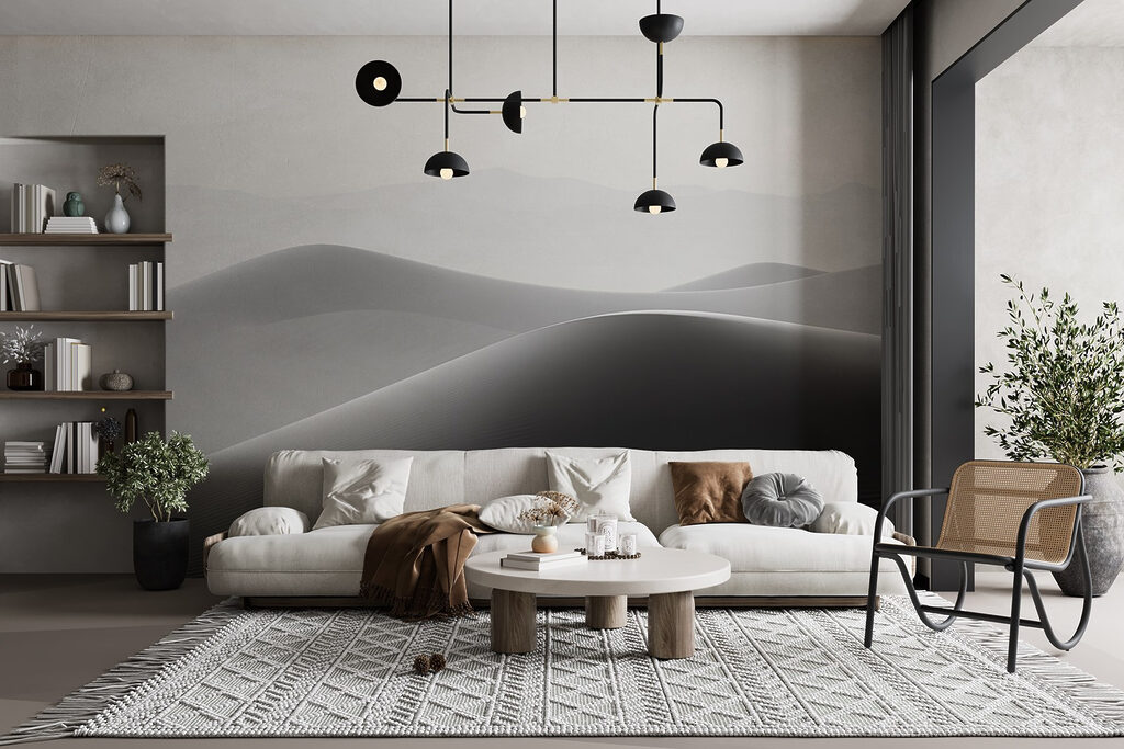 Sand dunes in the desert