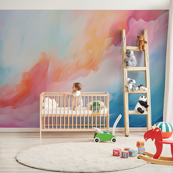 Colorful painting of clouds