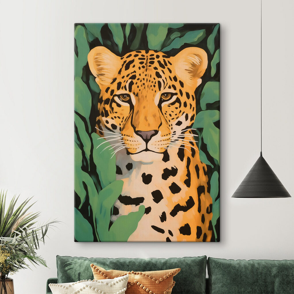 Painting of a leopard