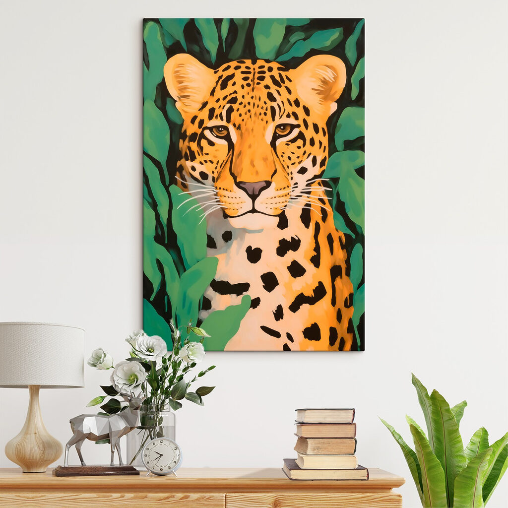Painting of a leopard