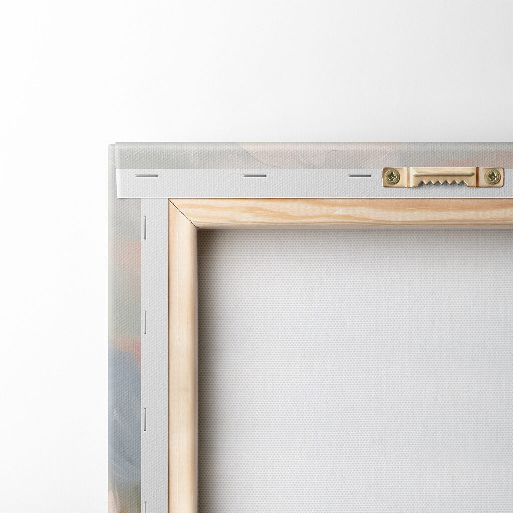 Painting of a river and mountains Painting of a river and mountains