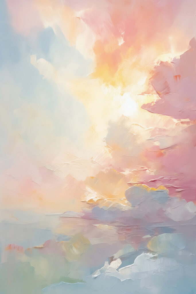 Painting of a sunset Painting of a sunset