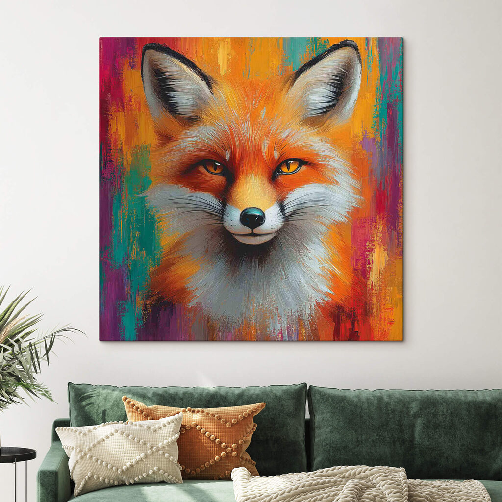 Painting of a fox
