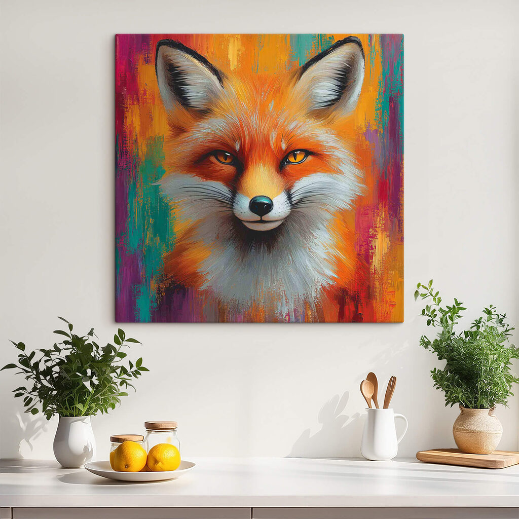 Painting of a fox