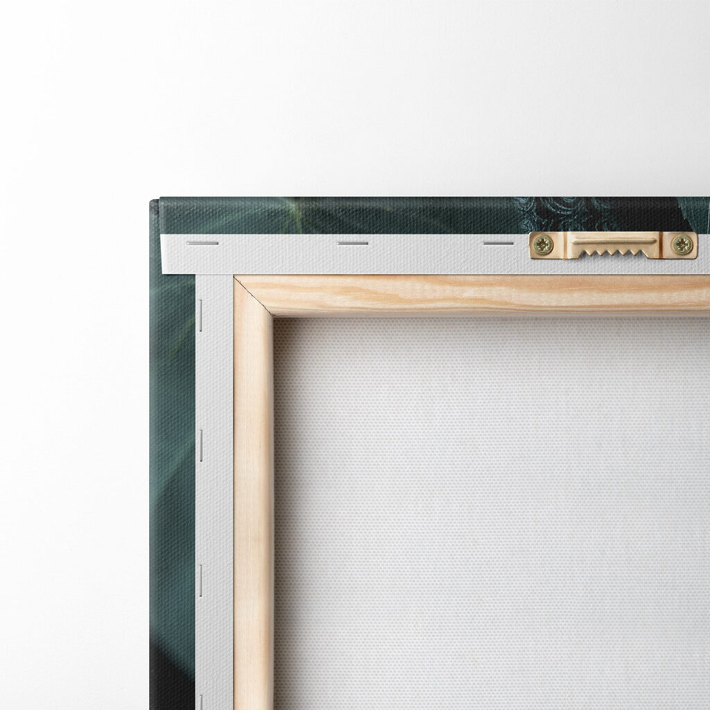 Statue of a person's face surrounded by leaves