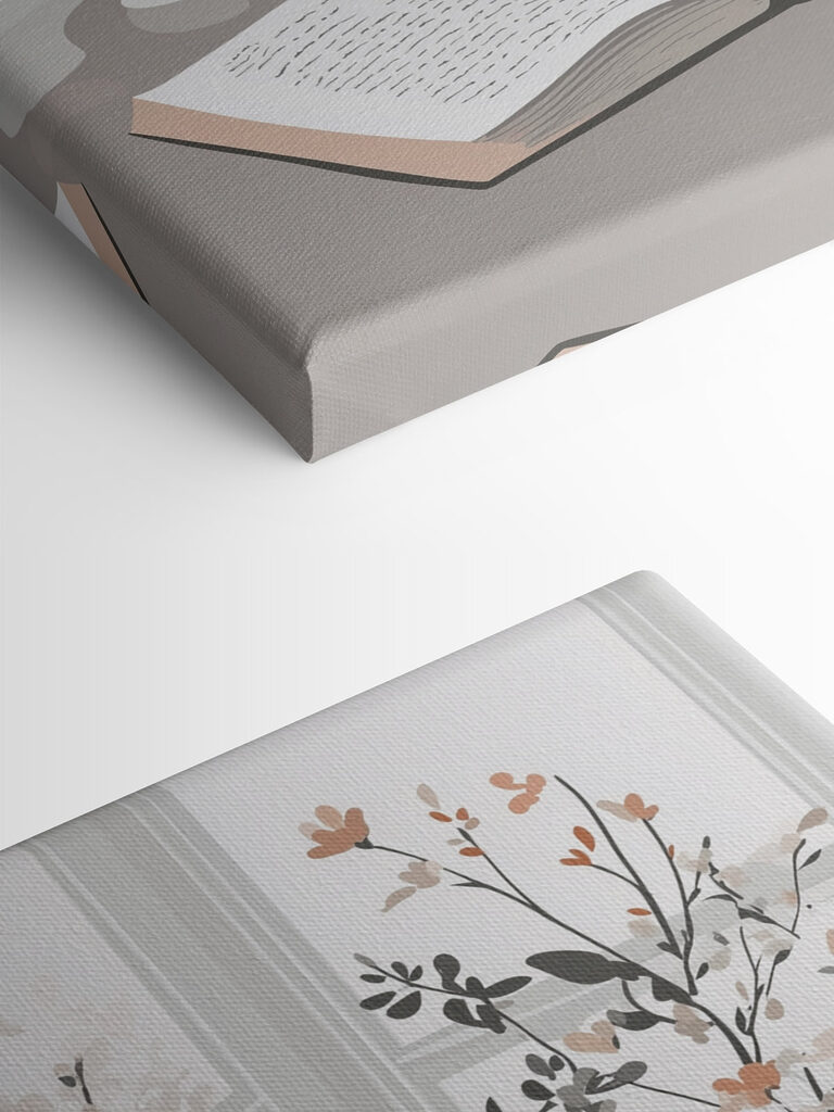 Book and a cup of coffee on a table