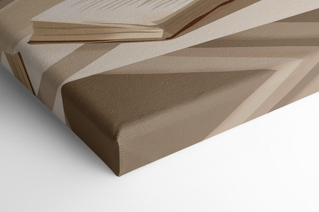 Book and a vase with flowers