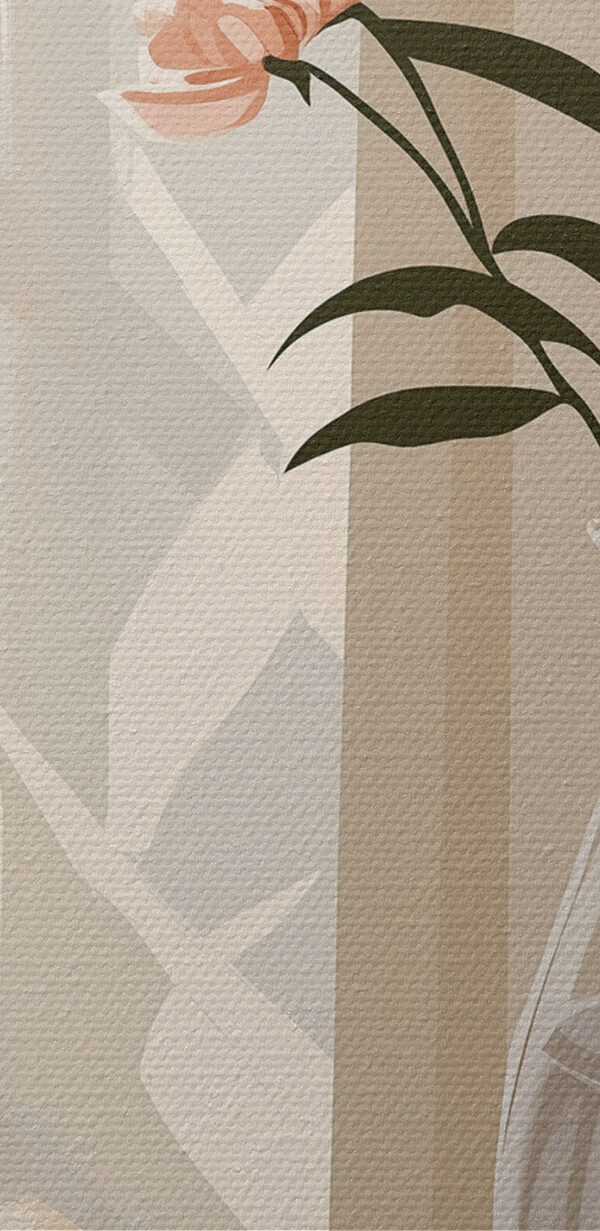 Book and a vase with flowers