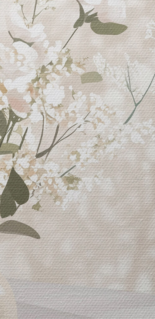 Cup of coffee and a vase of flowers on a window sill Cup of coffee and a vase of flowers on a window sill