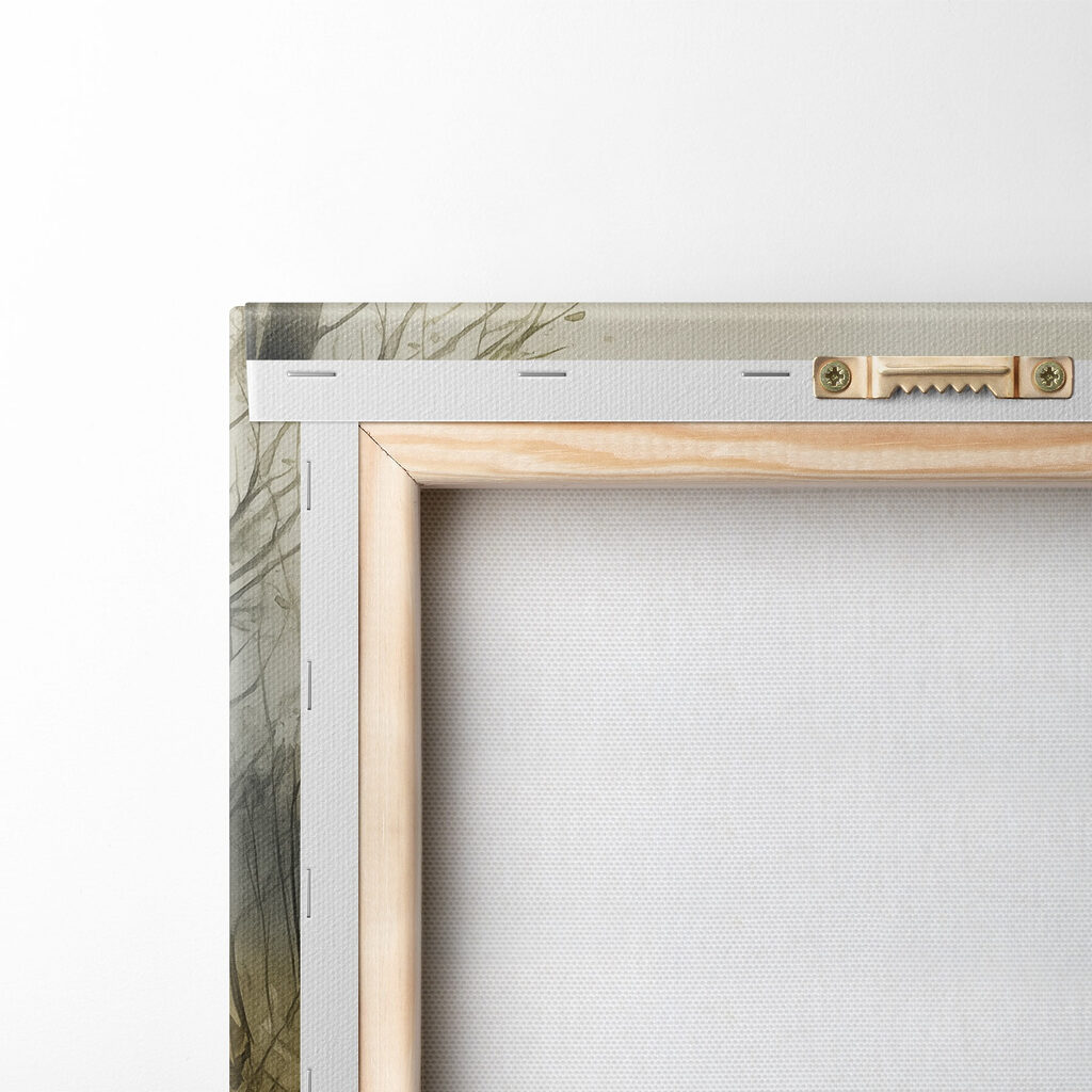 Watercolor painting of geese in a pond