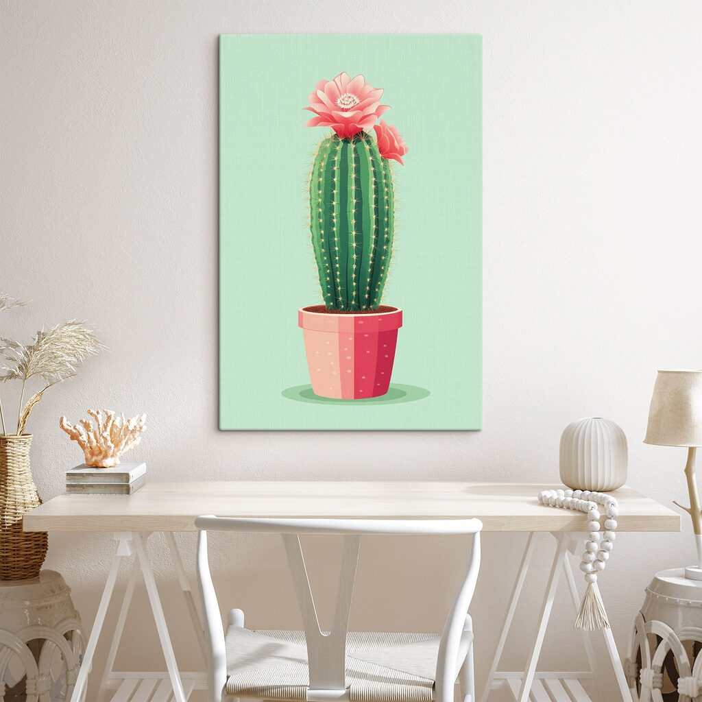 Cactus with a flower in it Cactus with a flower in it