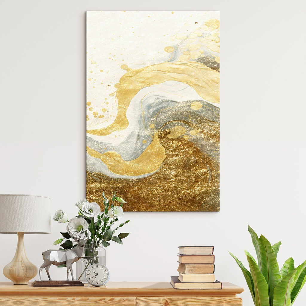 Abstract waves in soft pastel hues Abstract waves in soft pastel hues