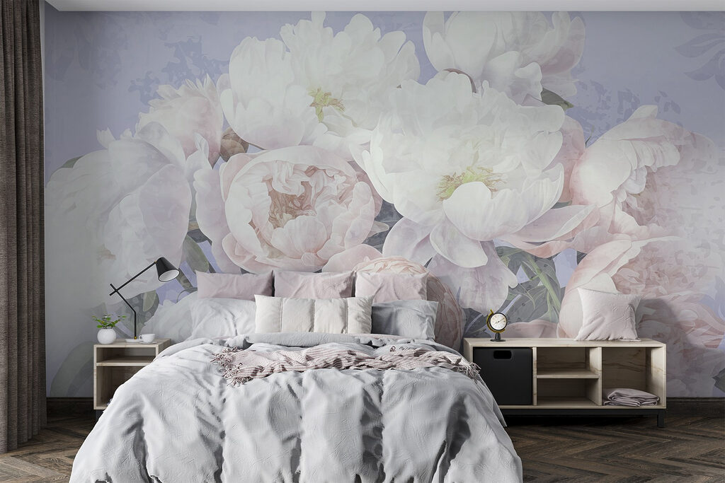 Bouquet of white and pink flowers