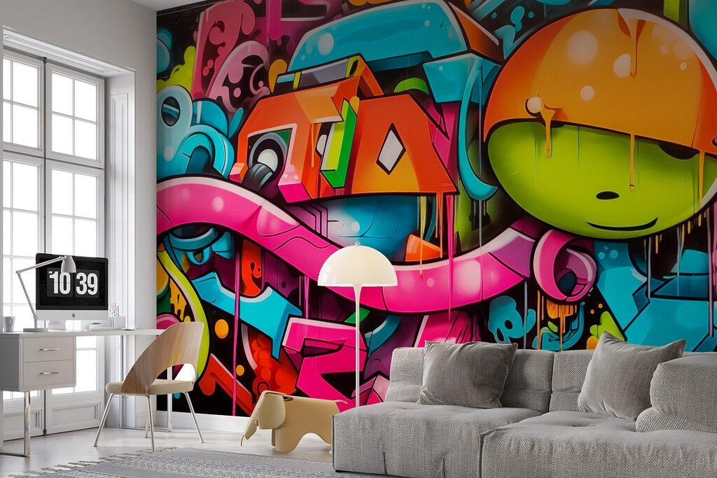 Graffiti on a wall Graffiti on a wall