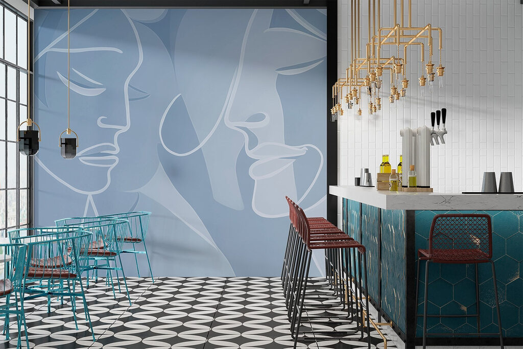 Drawing of a woman's face