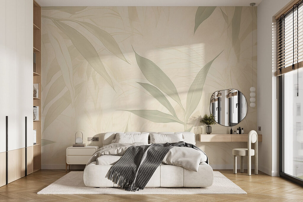 Nature's soft, soothing leaf patterns