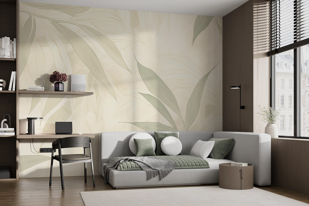 Nature's soft, soothing leaf patterns