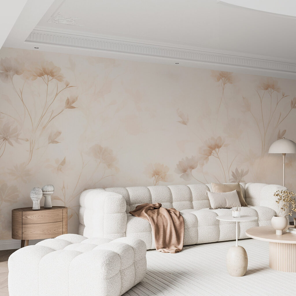 White and pink floral pattern White and pink floral pattern