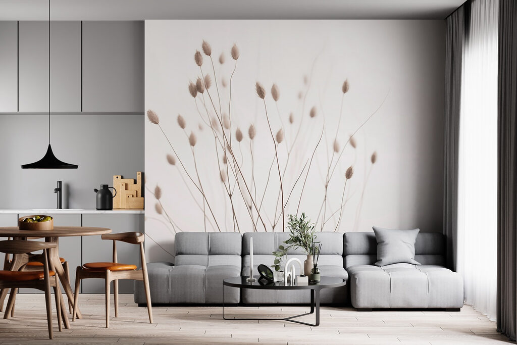 Delicate stems against soft backdrop Delicate stems against soft backdrop