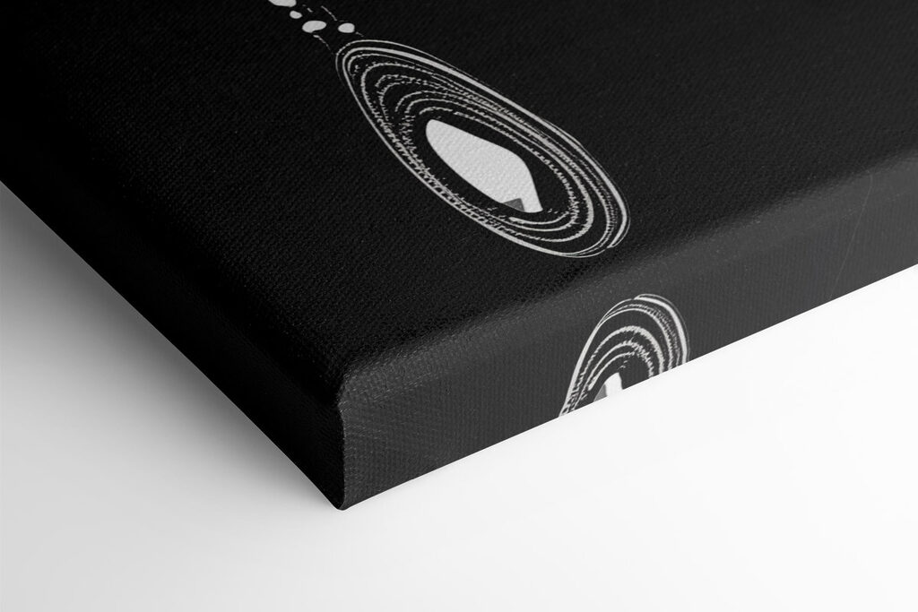 Woman with large earrings