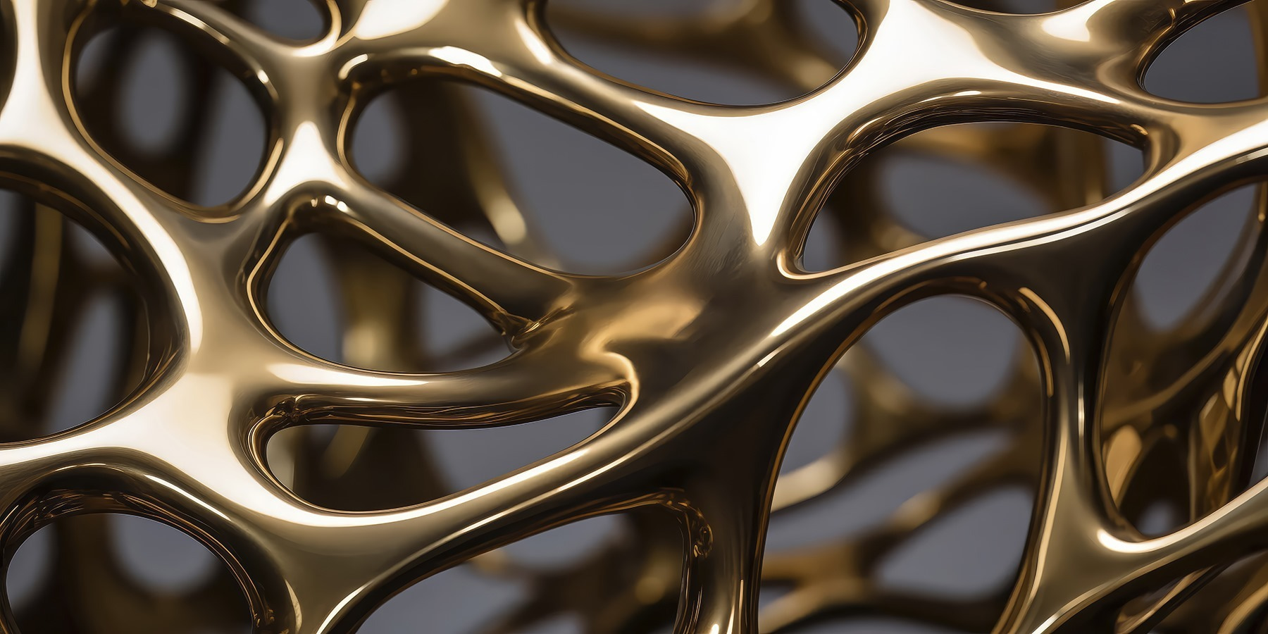 Intricate network of metallic lines