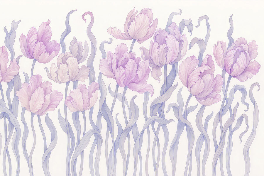 Group of purple flowers Group of purple flowers