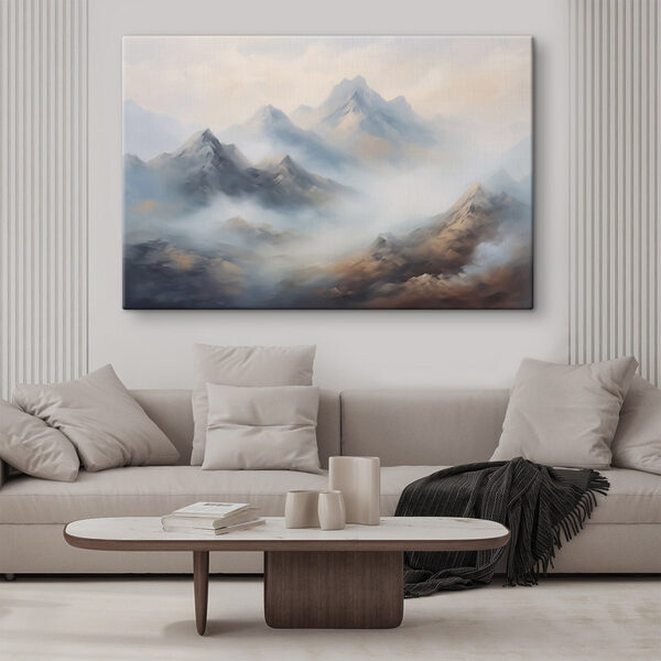 Mountain range with clouds Mountain range with clouds