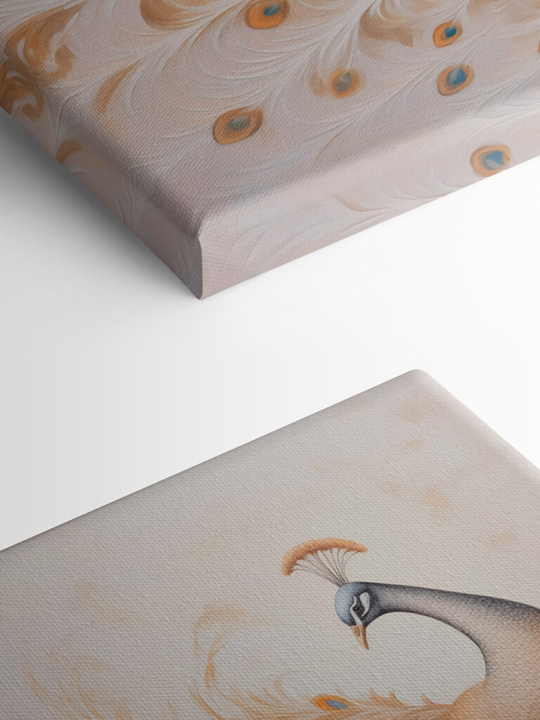 Painting of a peacock Painting of a peacock