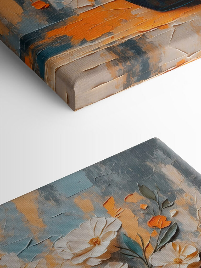 Painting of flowers in a vase