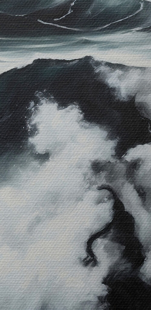 Painting of a ship in the ocean Painting of a ship in the ocean