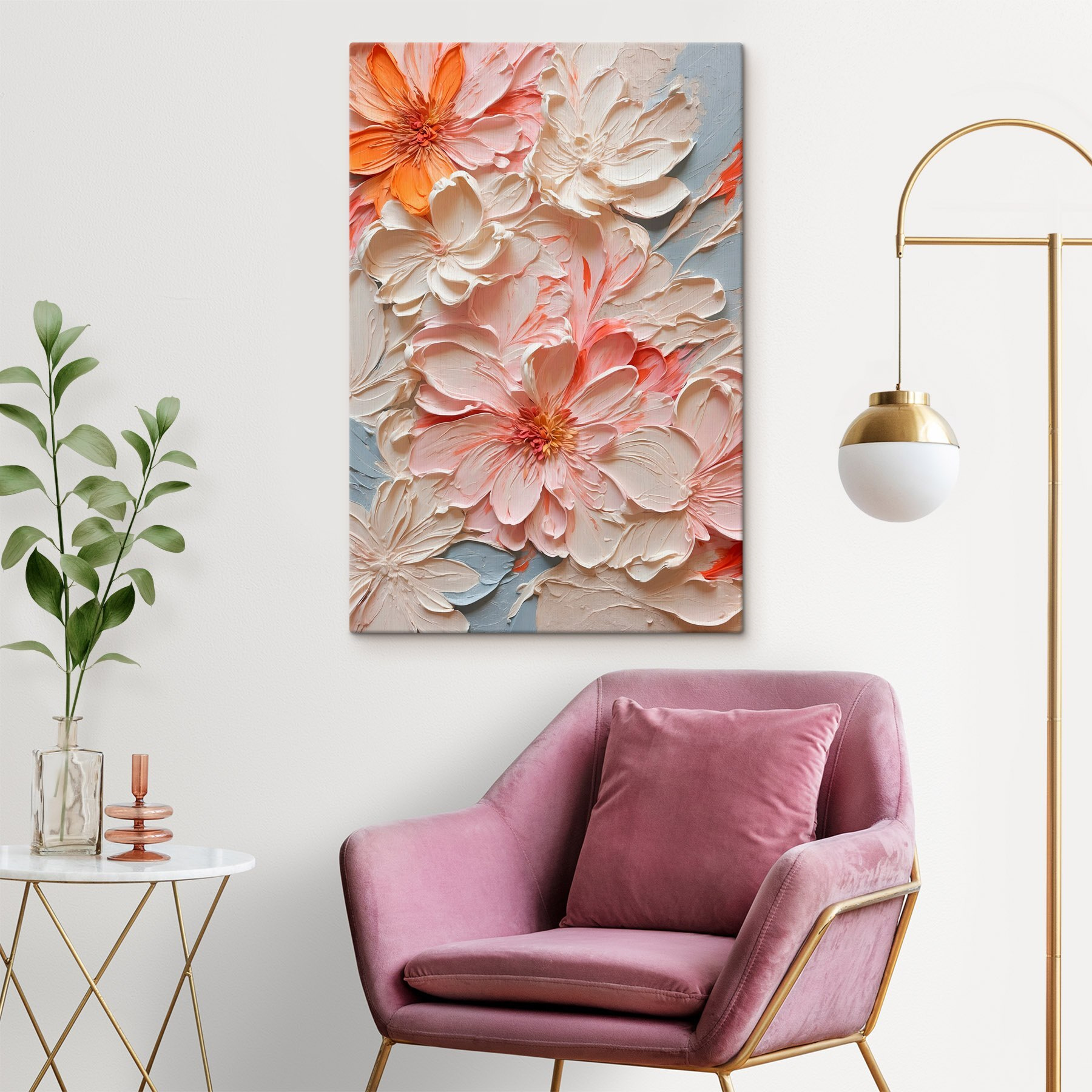 Delicate petals in soft pastel hues Delicate petals in soft pastel hues