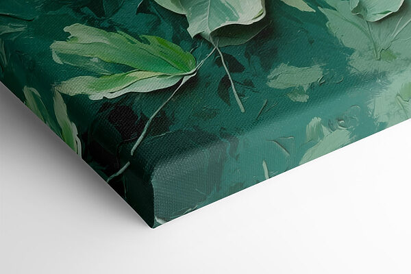 Painting of leaves on a wall Painting of leaves on a wall