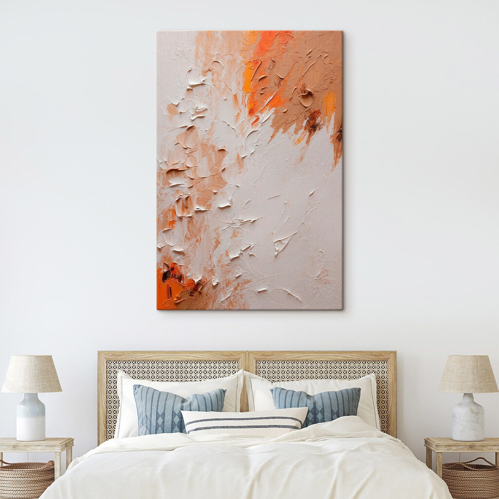 Textured canvas with warm tones