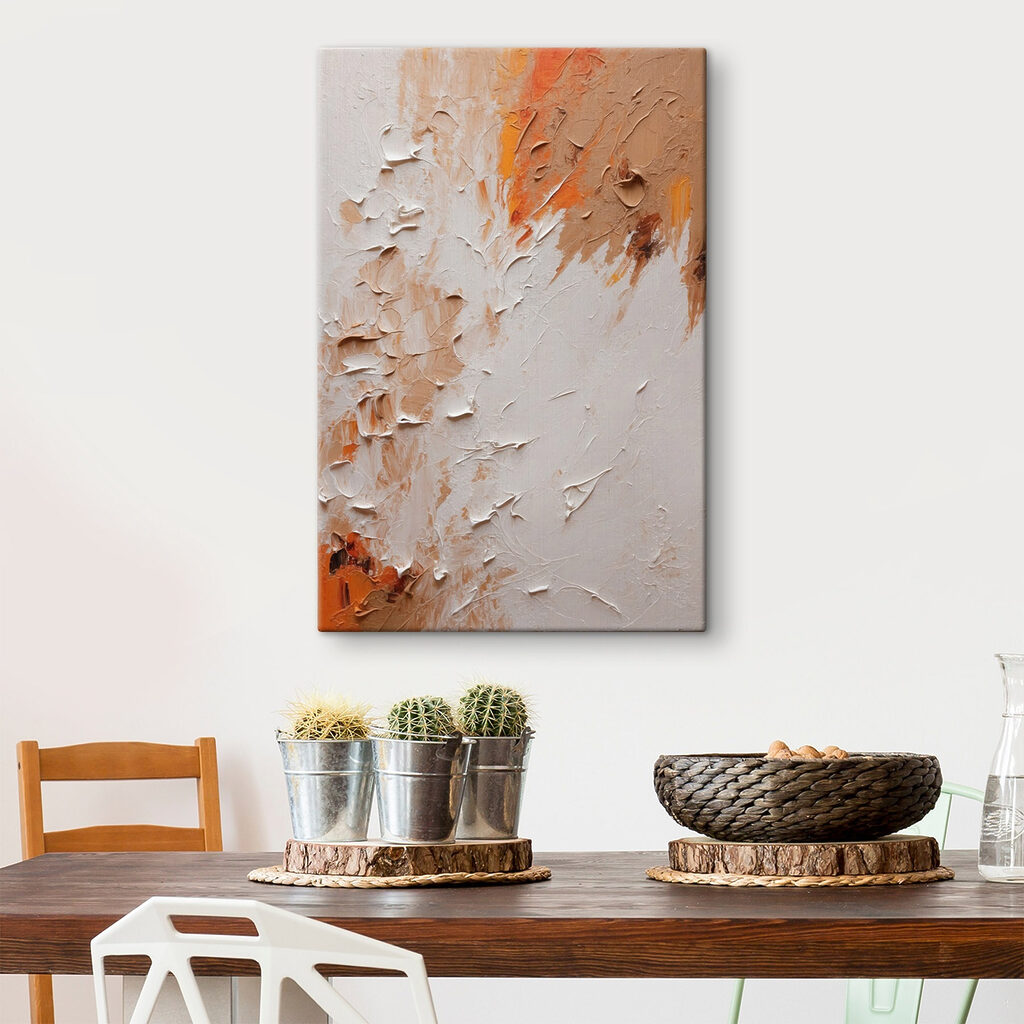 Textured canvas with warm tones