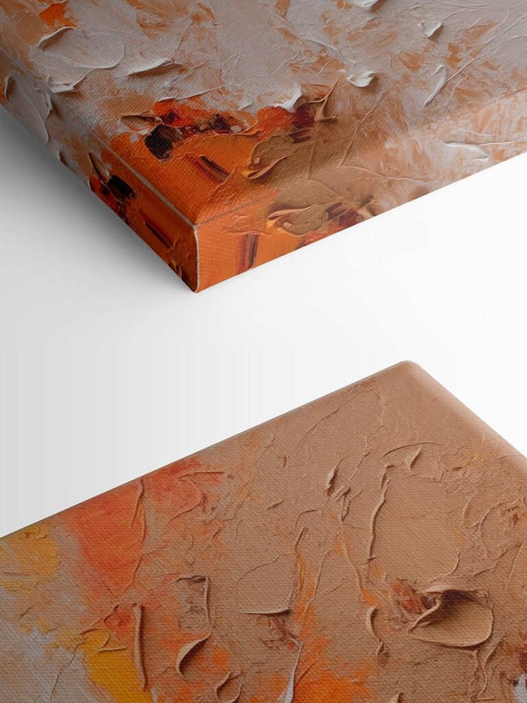 Textured canvas with warm tones