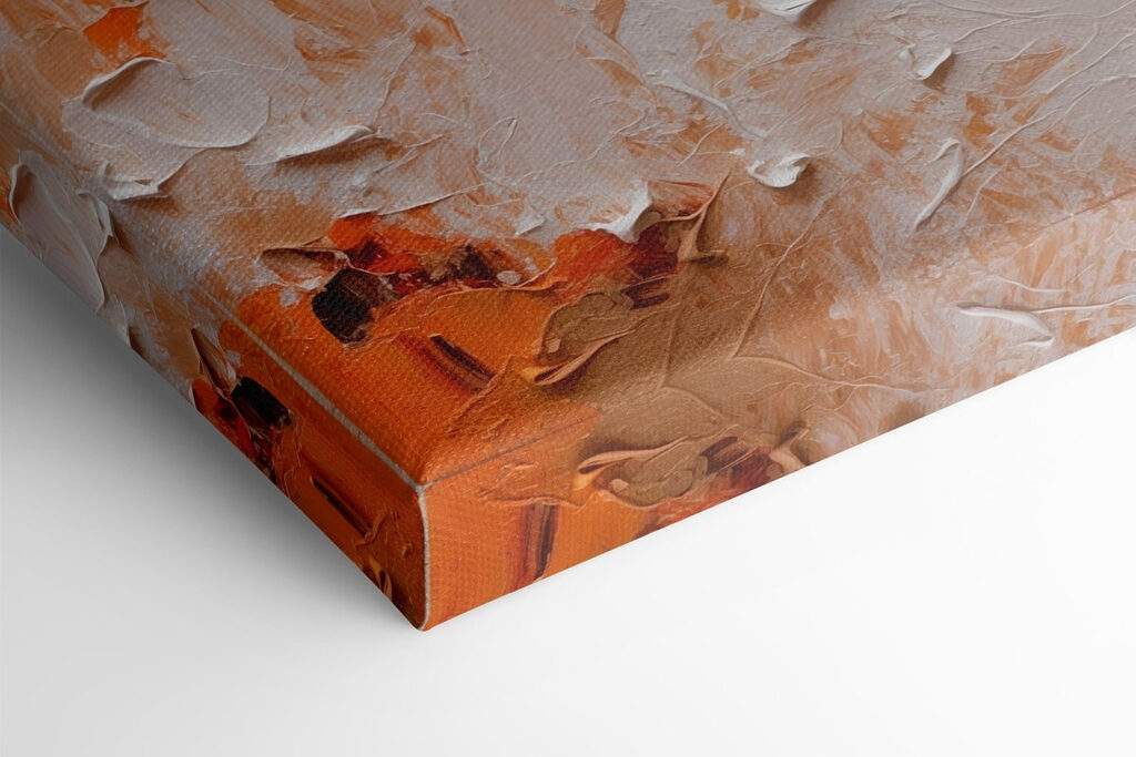Textured canvas with warm tones