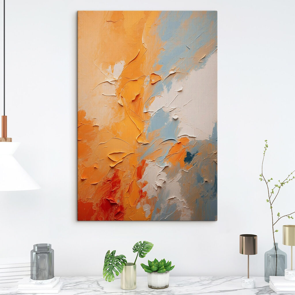 Vibrant hues in textured harmony