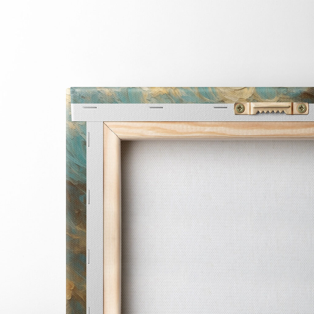 Painting of waves crashing into the ocean