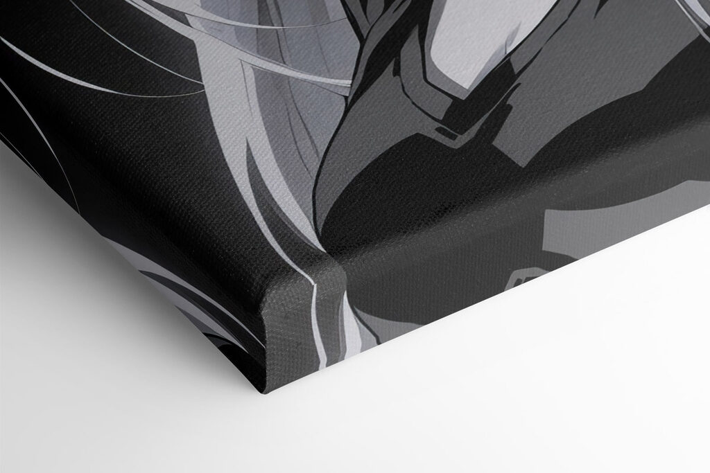 Woman with long blonde hair wearing headphones