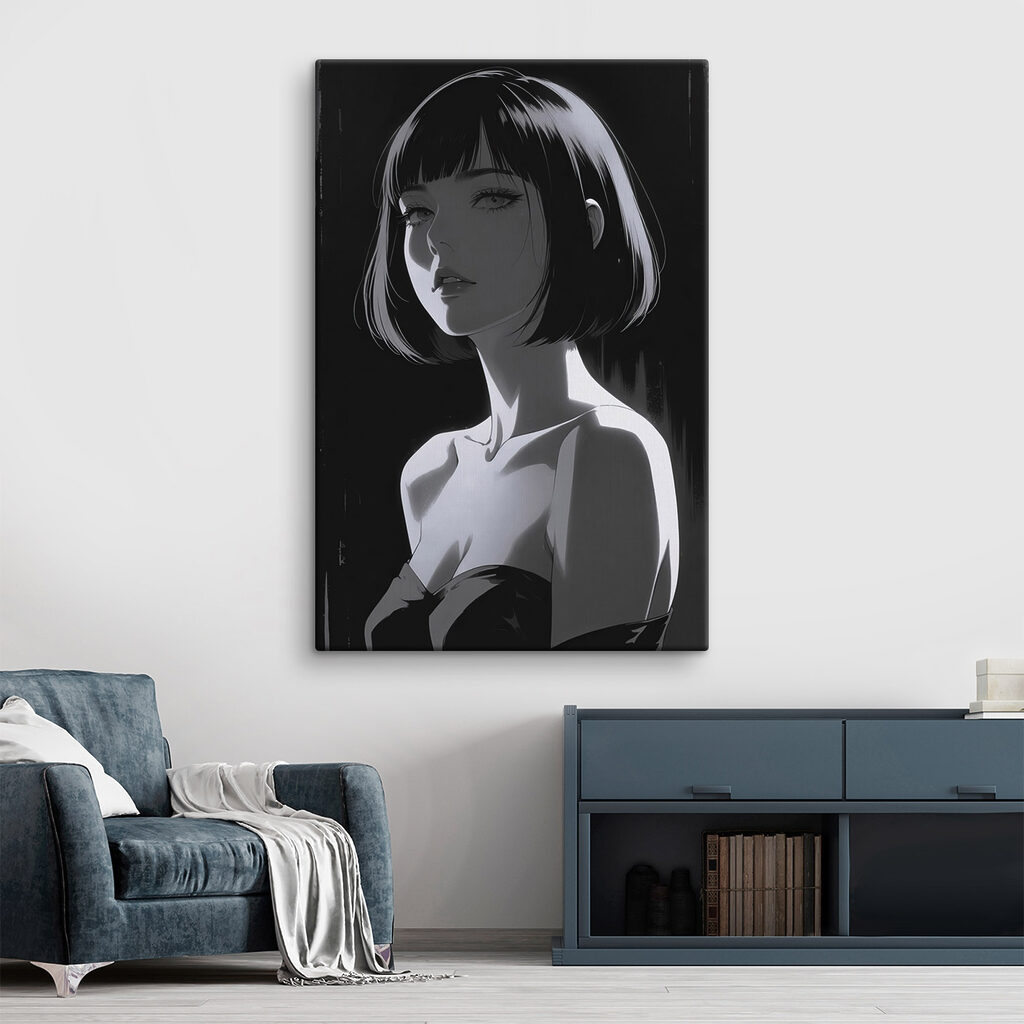 Woman with short hair