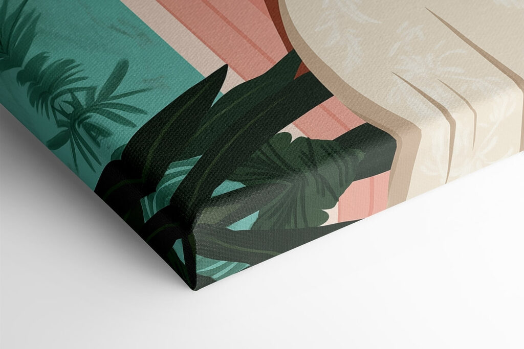 Woman wearing a white dress and hat