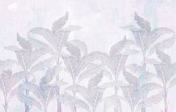 Delicate leaves in soft hues