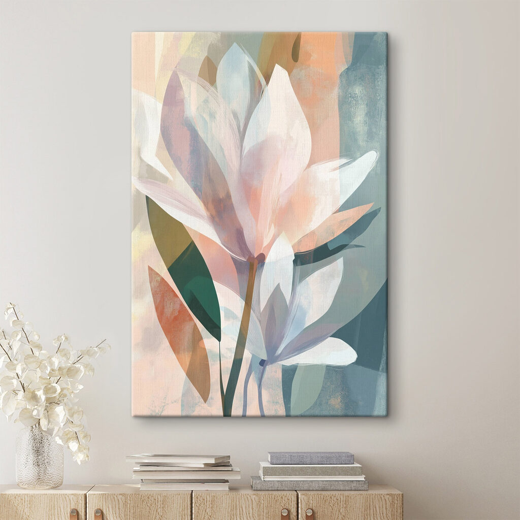 Soft petals against a tranquil backdrop