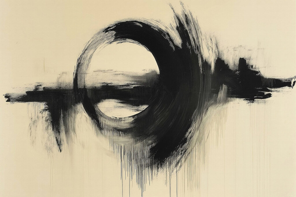 Black circle with white background Black circle with white background