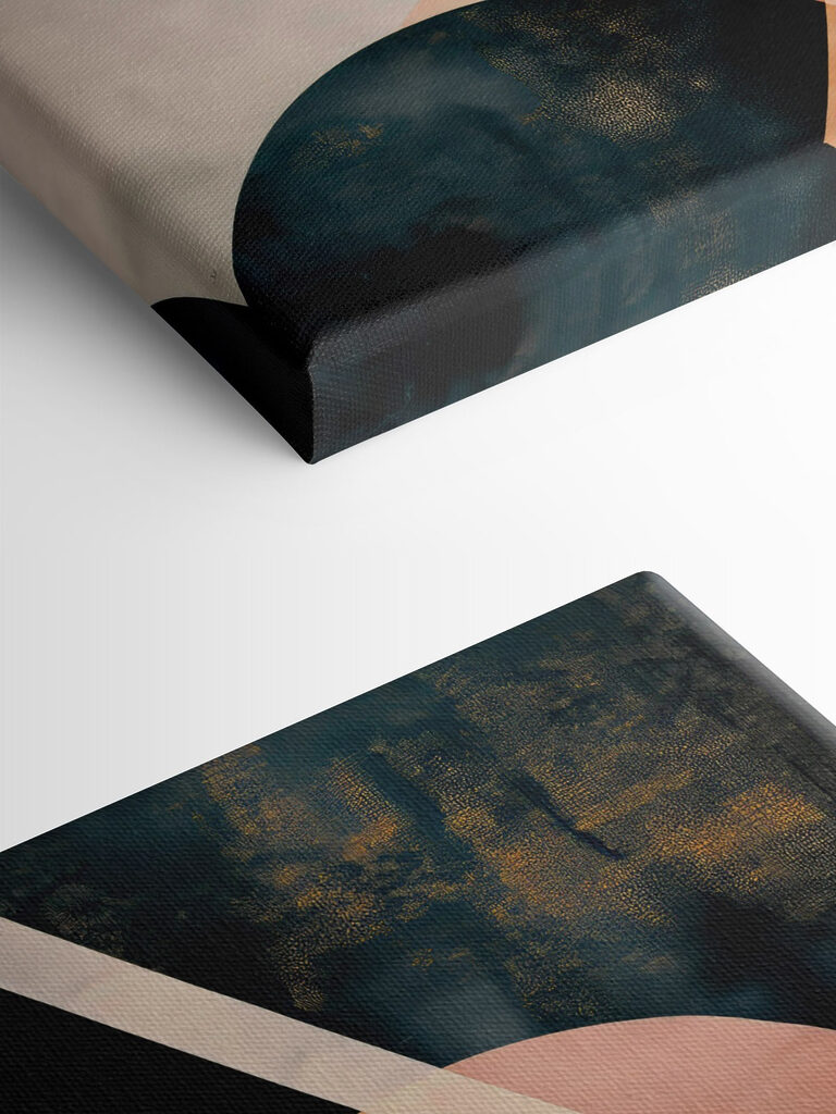 Black and orange geometric shapes Black and orange geometric shapes