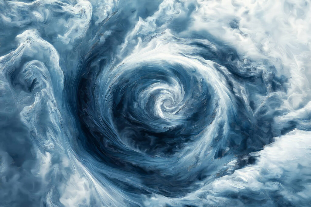 Swirl of clouds in the sky Swirl of clouds in the sky