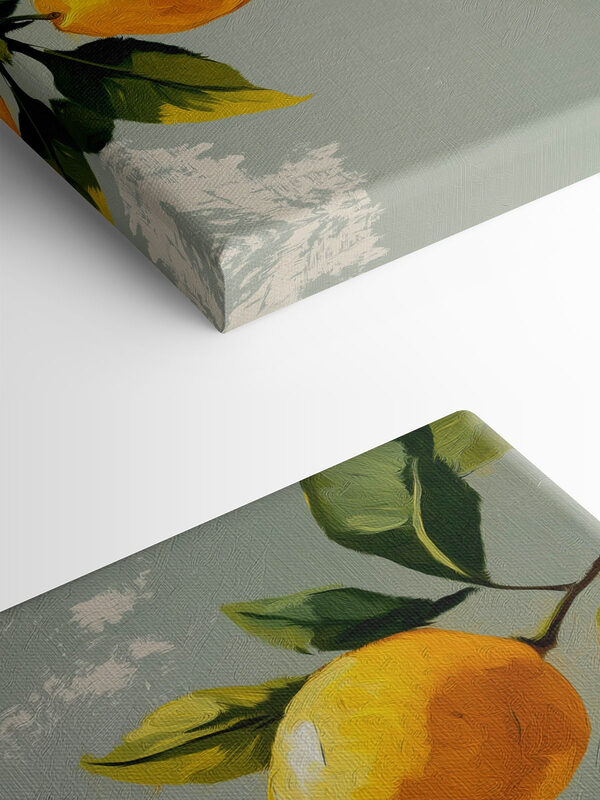 Painting of lemons on a tree Painting of lemons on a tree