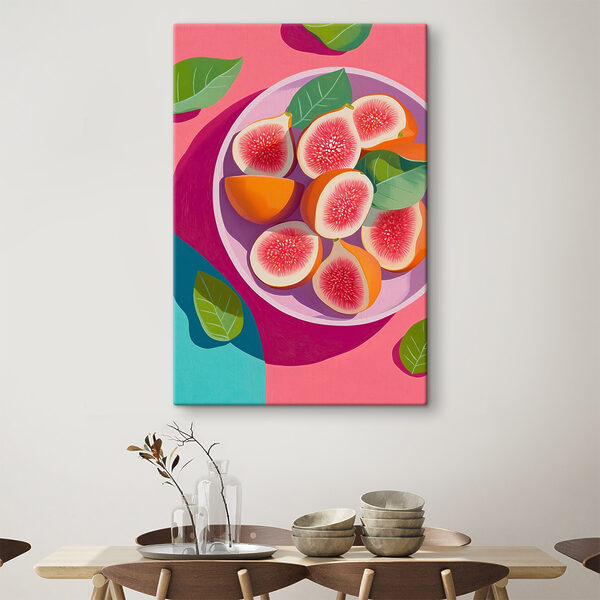 Bowl of fruit with leaves Bowl of fruit with leaves