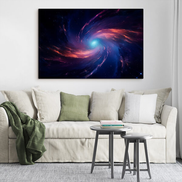 Кольоровий вихор світла в просторі Картина Кольоровий вихор світла в просторі